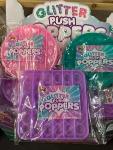 Glitter fidget poppers
