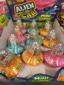 Novelty alien car with sweets £1.50 each